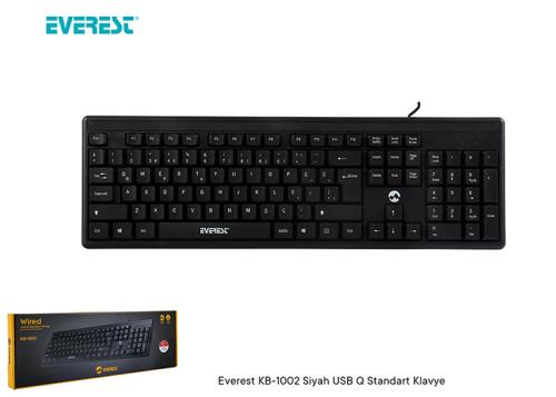 EVEREST KB-1002 Siyah USB Q Standart Klavye
